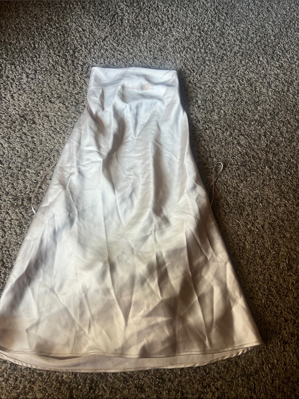 Zara White Satin-Look Tunic